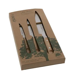 Camif Couteaux De Cuisine>JEAN DUBOST Coffret de 3 couteaux de cuisine manche chêne