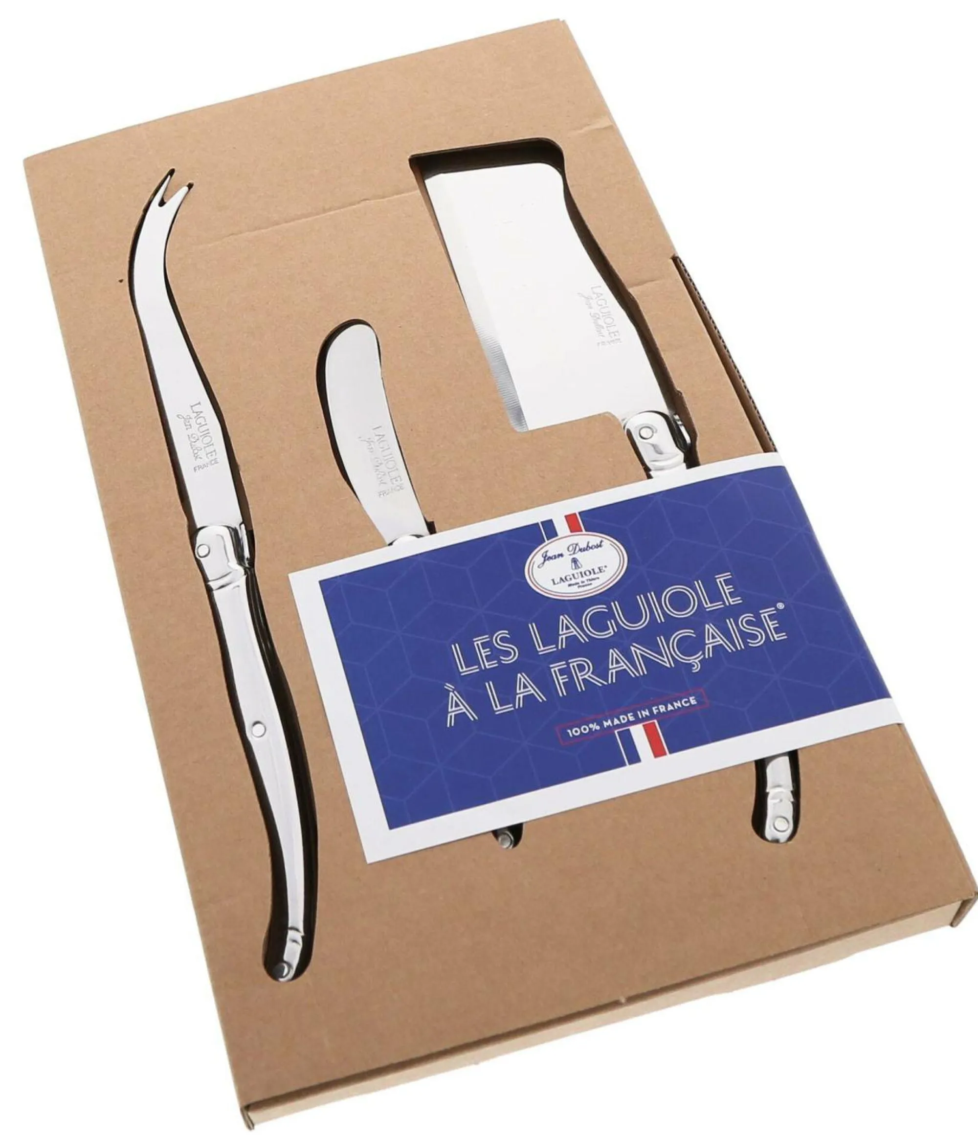 Camif Couteaux De Cuisine>JEAN DUBOST Coffret de 3 couteaux à fromages Laguiole Inox