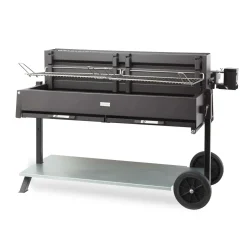 Camif Barbecues>LE MARQUIER Ensemble Barbecue et Chariot Exception Méchoui en Acier Noir