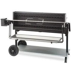Camif Barbecues>LE MARQUIER Ensemble Barbecue et Chariot Exception Méchoui en Acier Noir