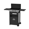Camif Ensembles Planchas Et Dessertes>LE MARQUIER Ensemble Plancha Gaz, Chariot et Couvercle en Acier et Inox Original