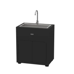 Camif Cuisines D'Extérieur>LE MARQUIER Meuble avec Évier pour Cuisine d'Extérieur 80 x 55 cm en Acier -