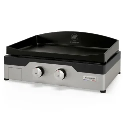 Camif Planchas>LE MARQUIER Plancha Signature Allure 260 Duo en Acier Noir et Inox