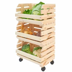 Camif Meubles De Rangement Cuisine>Légumier bois massif Estragon