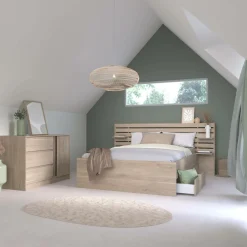 Camif Lits Avec Rangement|Lits Avec Rangement>Lit avec tiroirs de rangement en option Palmyre - 140 x 200 cm