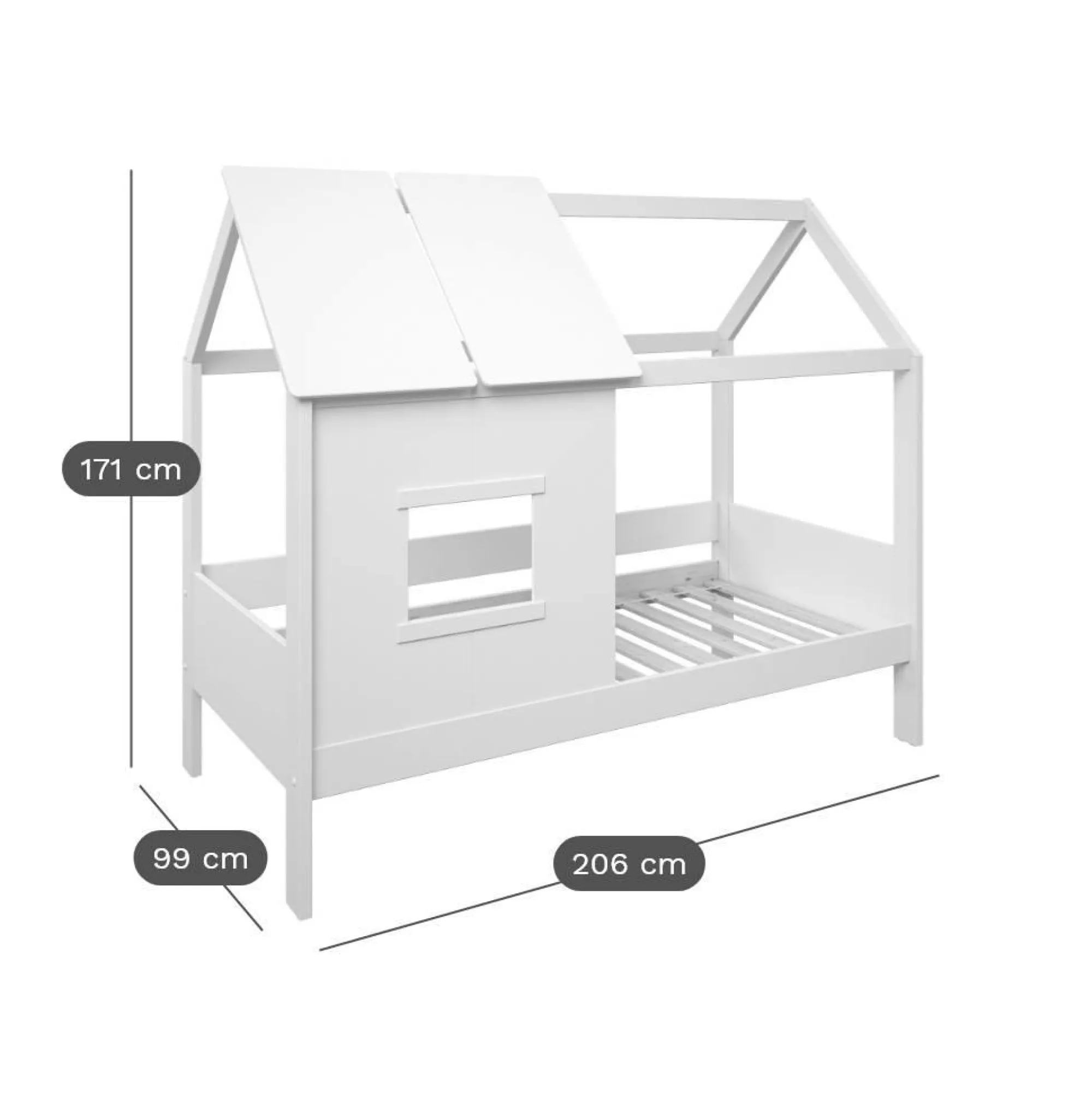 Enfant Camif Chambres Enfant|Chambres Enfant>Lit cabane avec tiroir en option Teddy