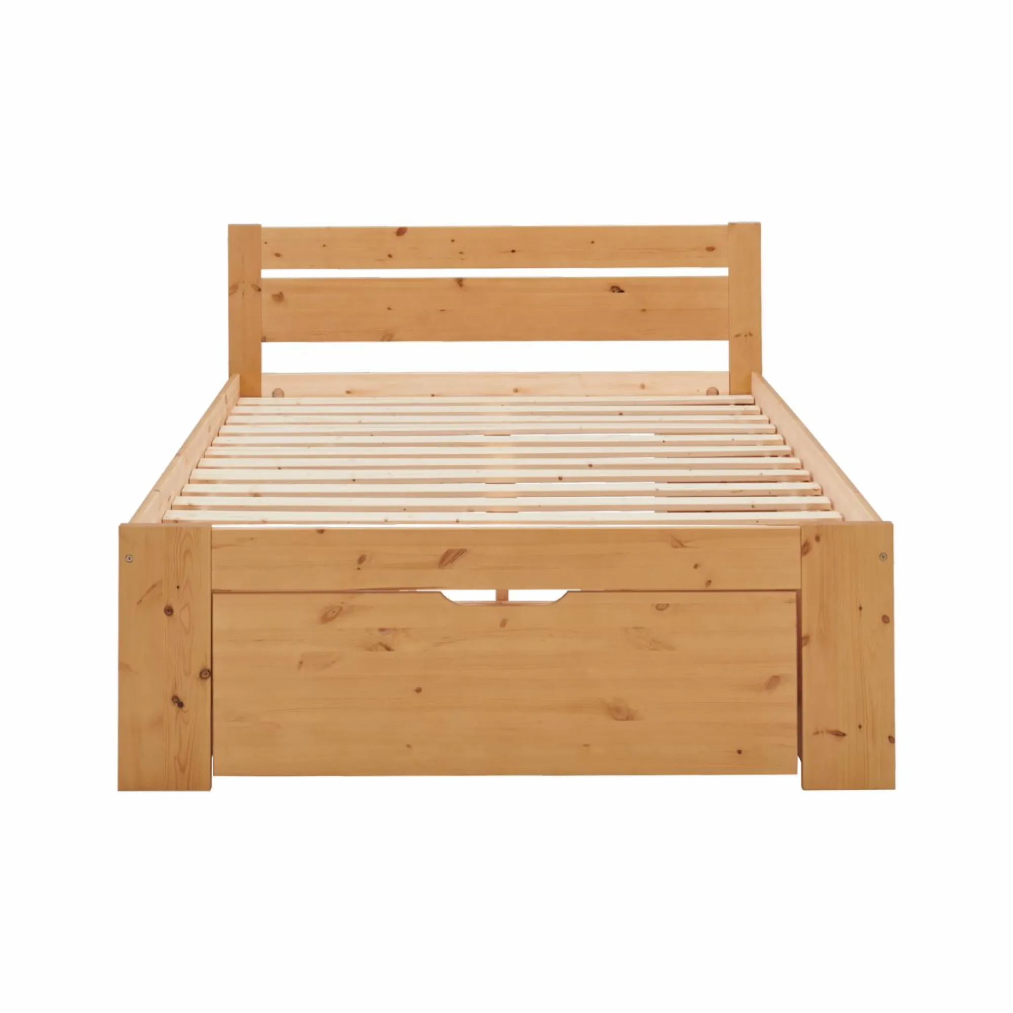 Camif Lits Avec Rangement|Lits Avec Rangement>Lit rangement bois massif Tara - - 160 x 200 cm