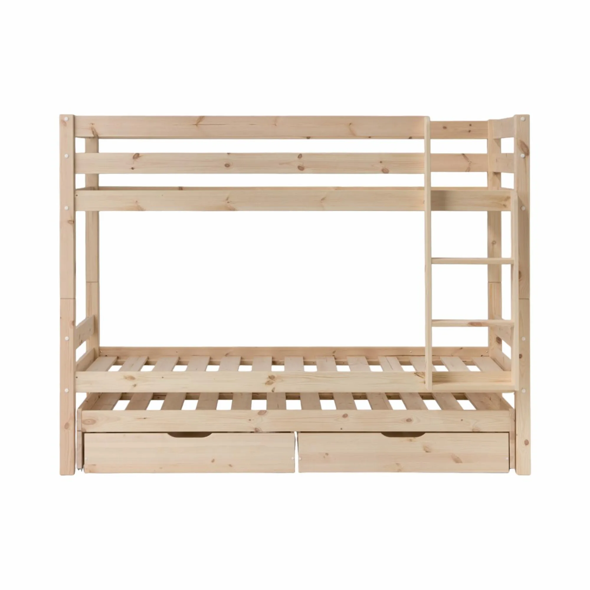 Enfant Camif Chambres Enfant|Chambres Enfant>Lits superposés gigognes 2 tiroirs bois massif Everest