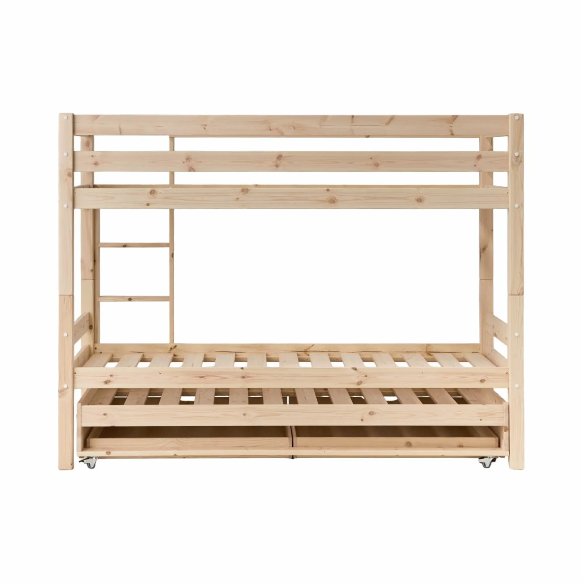 Enfant Camif Chambres Enfant|Chambres Enfant>Lits superposés gigognes 2 tiroirs bois massif Everest