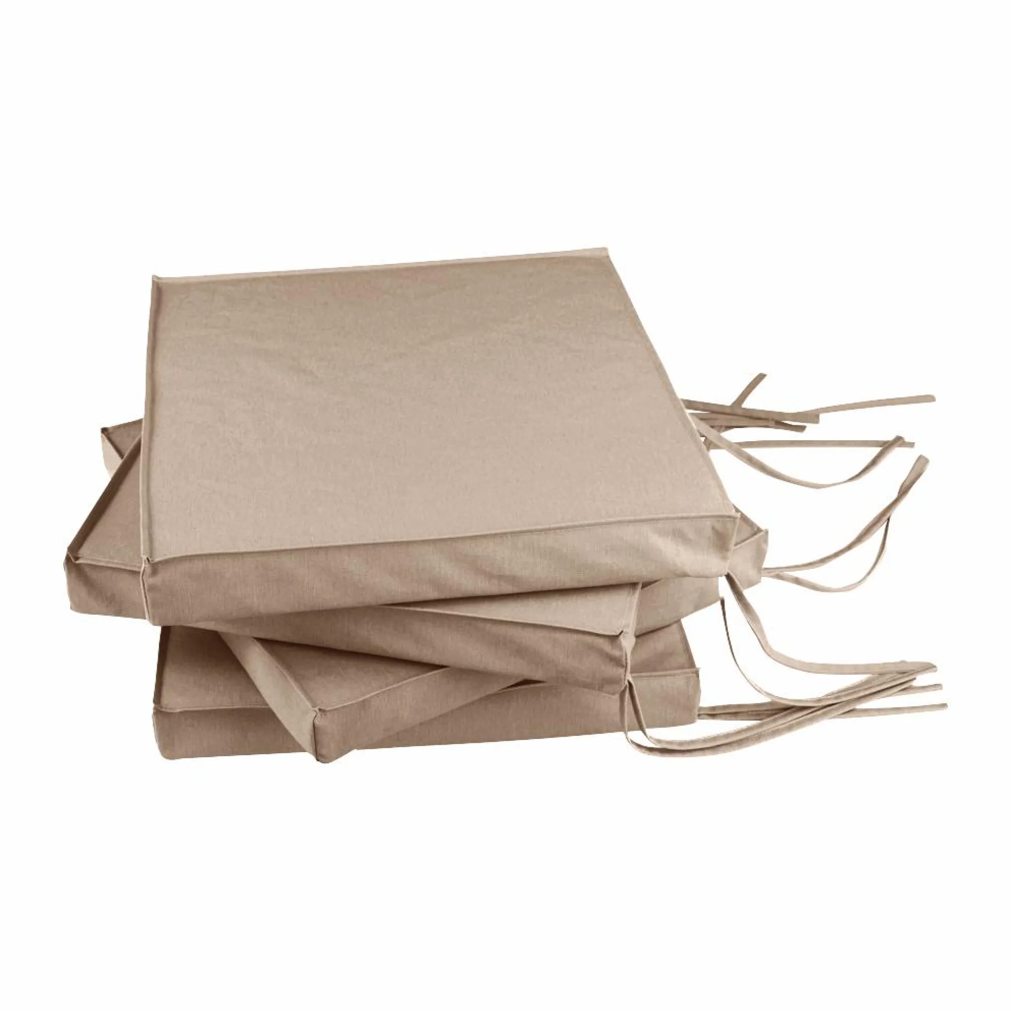 Camif Accessoires Transats>Lot de 4 Galettes de Chaises de Jardin Recyclé Heva -