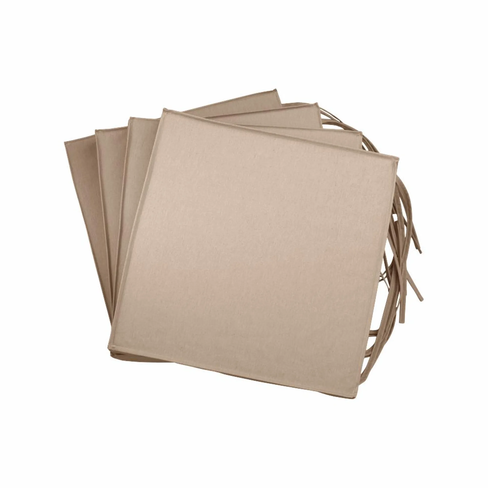 Camif Accessoires Transats>Lot de 4 Galettes de Chaises de Jardin Recyclé Heva -