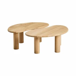 Camif Tables Basses>Lot de 2 tables basses chêne massif Milan