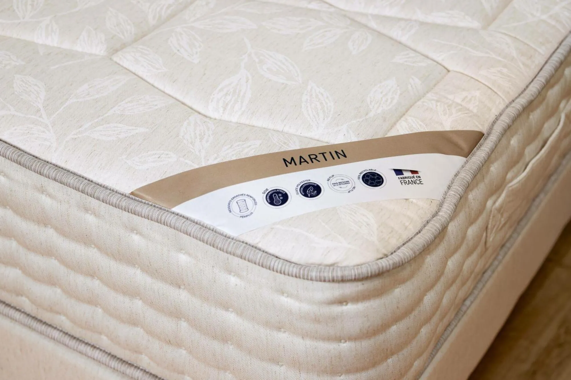Camif Matelas 90 X 190 Cm|Matelas 140 X 190 Cm>Matelas ressorts ensachés 27 cm Martin - 80 x 200 cm