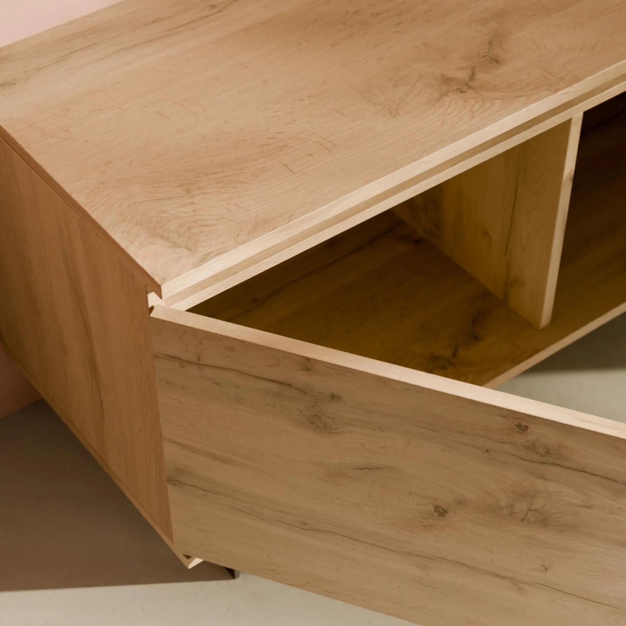 Camif Meubles Tv>Meuble TV 3 portes décor bois Gustavo -