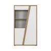 Camif Meubles Vitrines>Meuble vitrine décor bois et blanc 2 portes Gustave