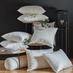 Camif Oreillers|Oreillers>Oreiller moelleux en duvet et percale biologique Cléo - Moelleux - 50 x 70 cm