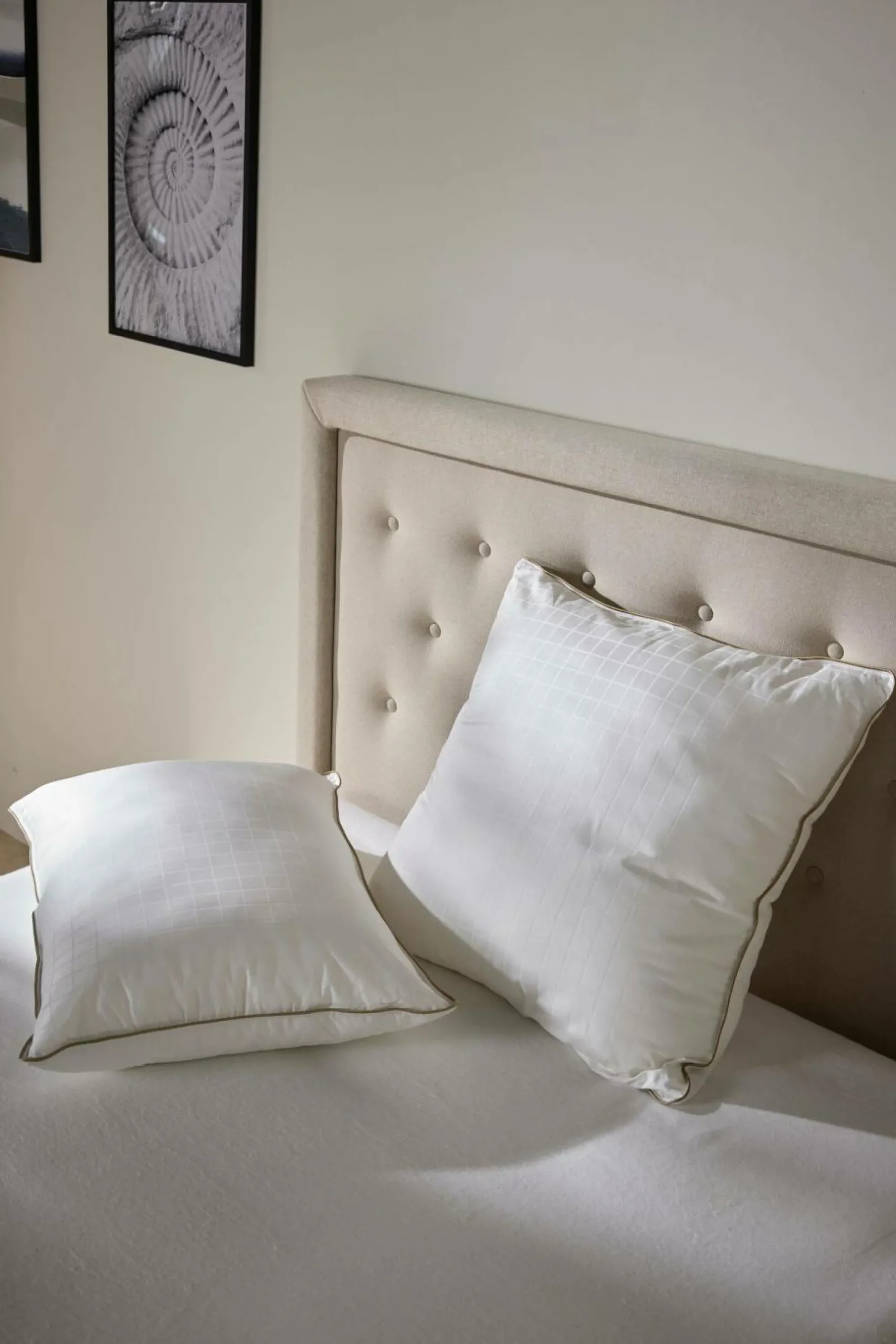 Camif Oreillers|Oreillers>Oreiller résilient sensation duvet Lyne - 65 x 65 cm