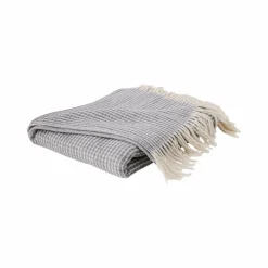 Camif Plaids|Plaids>Plaid nid d'abeille coton polyester recyclé Pazenn - - 130 x160 cm