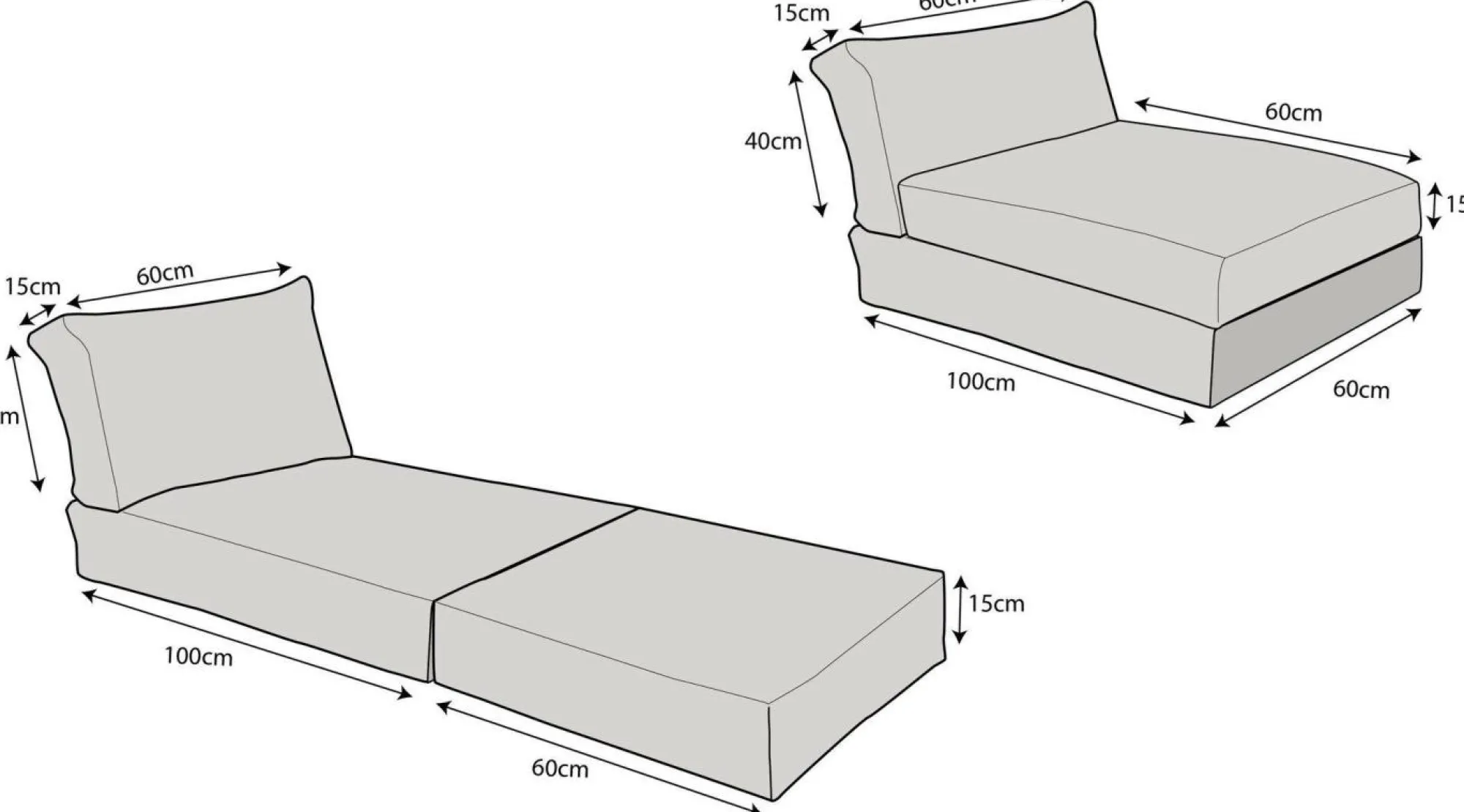 Camif Poufs, Poires Et Coussins De Sol|Poufs, Poires Et Coussins De Sol>Pouf Bain de soleil Recyclé Heva -