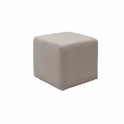 Camif Repose-Pieds>Pouf bouclette carré Ome -