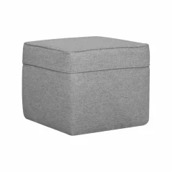 Camif Repose-Pieds>Pouf carré tissu Ondine -