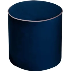 Camif Repose-Pieds>Pouf rond velours Léo -
