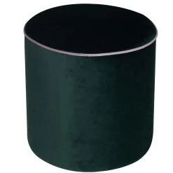 Camif Repose-Pieds>Pouf rond velours Léo -
