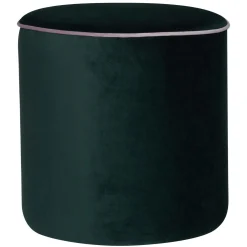 Camif Repose-Pieds>Pouf rond velours Léo -