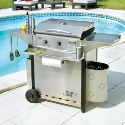 Camif Accessoires Planchas Et Barbecues>ROLLER GRILL Support essuie-tout et porte-condiments pour désserte CHPS600