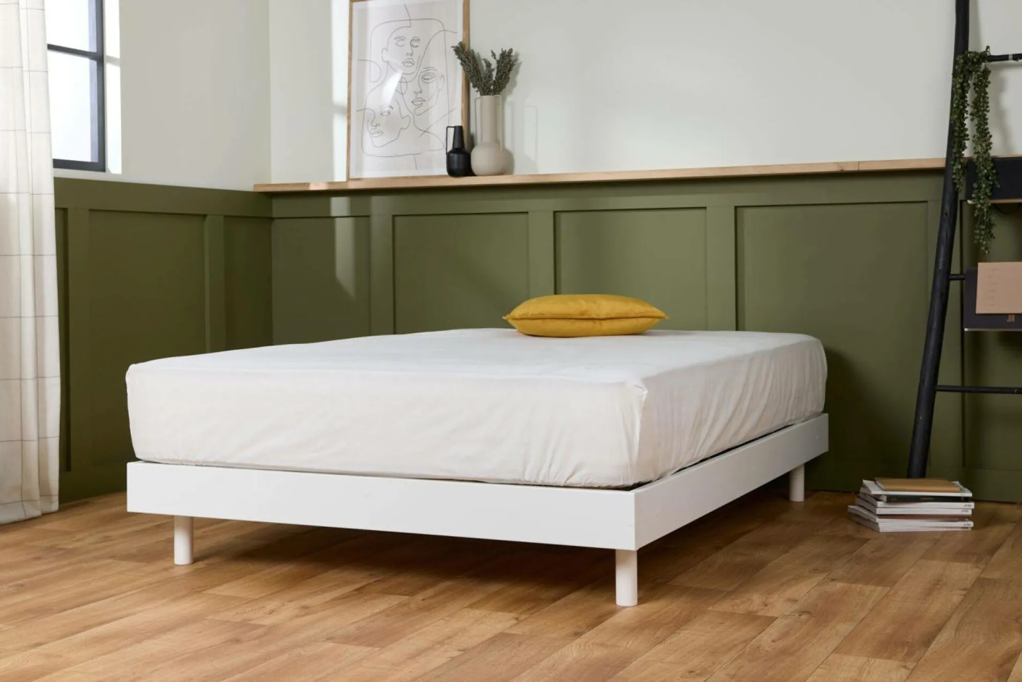 Camif Sommiers 90 X 190 Cm|Sommiers 140 X 190 Cm>Sommier kit décor bois Elian - - 160 x 200 cm