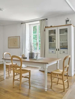 Camif Tables À Manger|Tables>Table à manger rectangulaire extensible bois et blanc 6 à 10 personnes Apolline