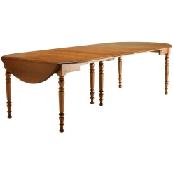 Camif Tables À Manger|Tables>Table ronde à volets diam 115 Léonnie, chêne - 8 allonges
