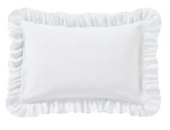 Camif Taies D'Oreiller>Taie d'oreiller volant froncé lin Suzette - - 50 x 75 cm