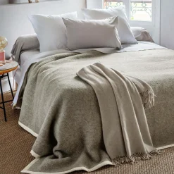 Camif Couvertures>TOISON D'OR Couverture 100% pure laine vierge sans teinture Pastorale - 180 x 240 cm