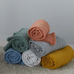 Camif Plaids|Plaids>TOISON D'OR Plaid gaze de coton Brehat -