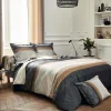 Camif Draps Housse>TRADILINGE Drap housse satin Tiago Noir, sable - 160 x 200 cm