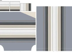 Camif Taies D'Oreiller>TRADILINGE Taie d'oreiller percale Marlow Acier - Taie d'oreiller 50 x 70 cm